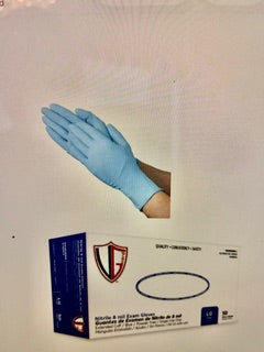 A1DH13 Blue Nitrile Chemo Exam Glove X-Heavy Duty LARGE
